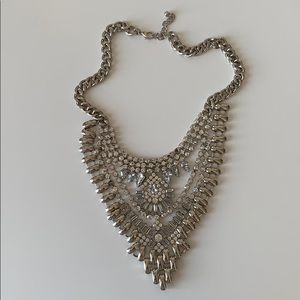 Silver jeweled Necklace